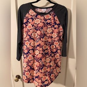 Like new LuLaRoe Baseball T in size L